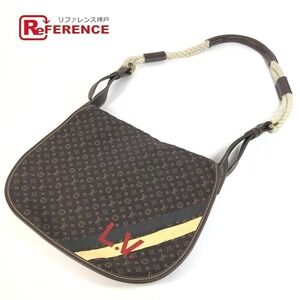 Louis Vuitton Monogram lan Aman Crossbody Flap Shoulder Bag Brown Canvas